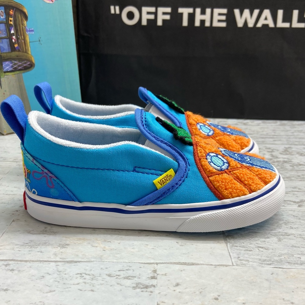 Vans SpongeBob slip-on Velcro Toddler sneakers - Picture 4 of 17